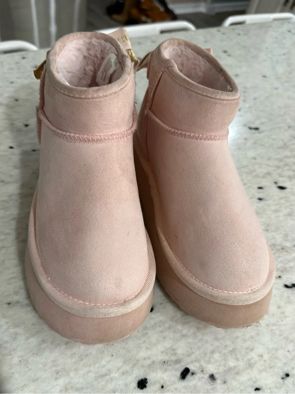 Juicy Couture “Olden” Short Ankle Bootie with Ribbon